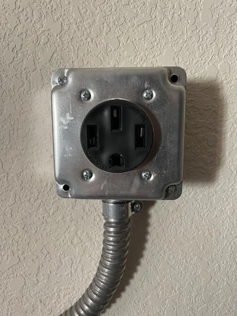 NEMA 14-50 outlet installed for Electrical Panel Upgrade in McCalla
